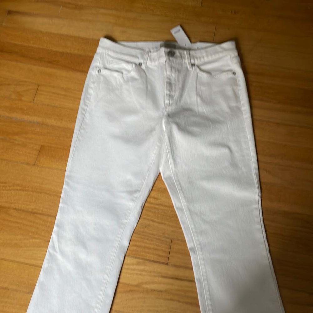 NWT Loft outlet white jeans size 6